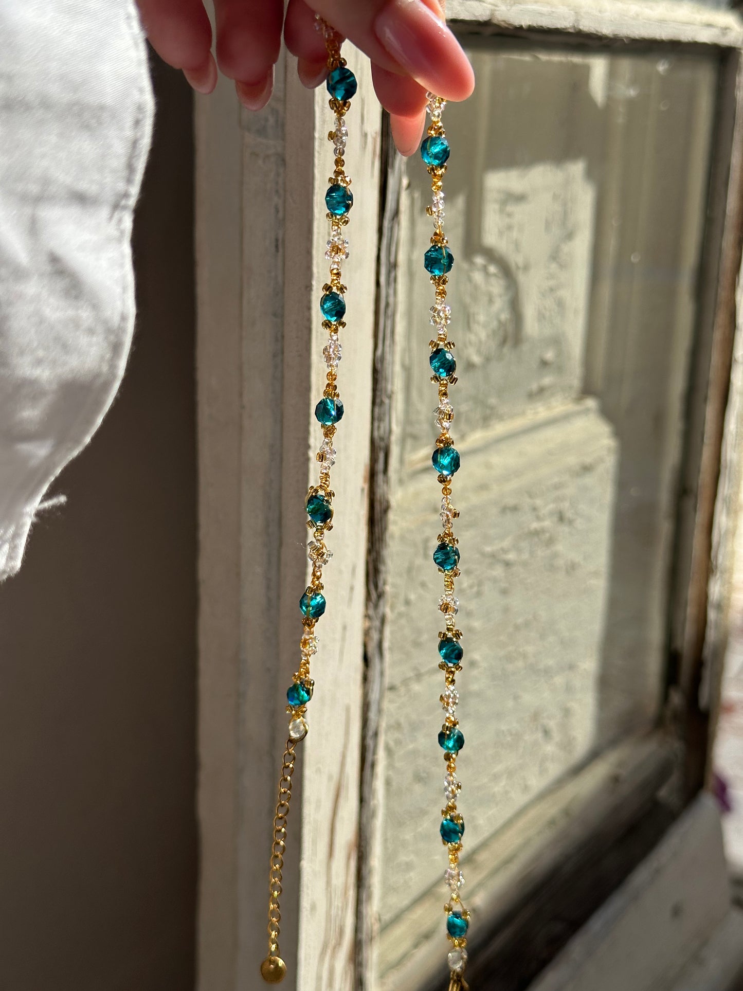 "Daisy" necklaces , flower themed beaded necklaces