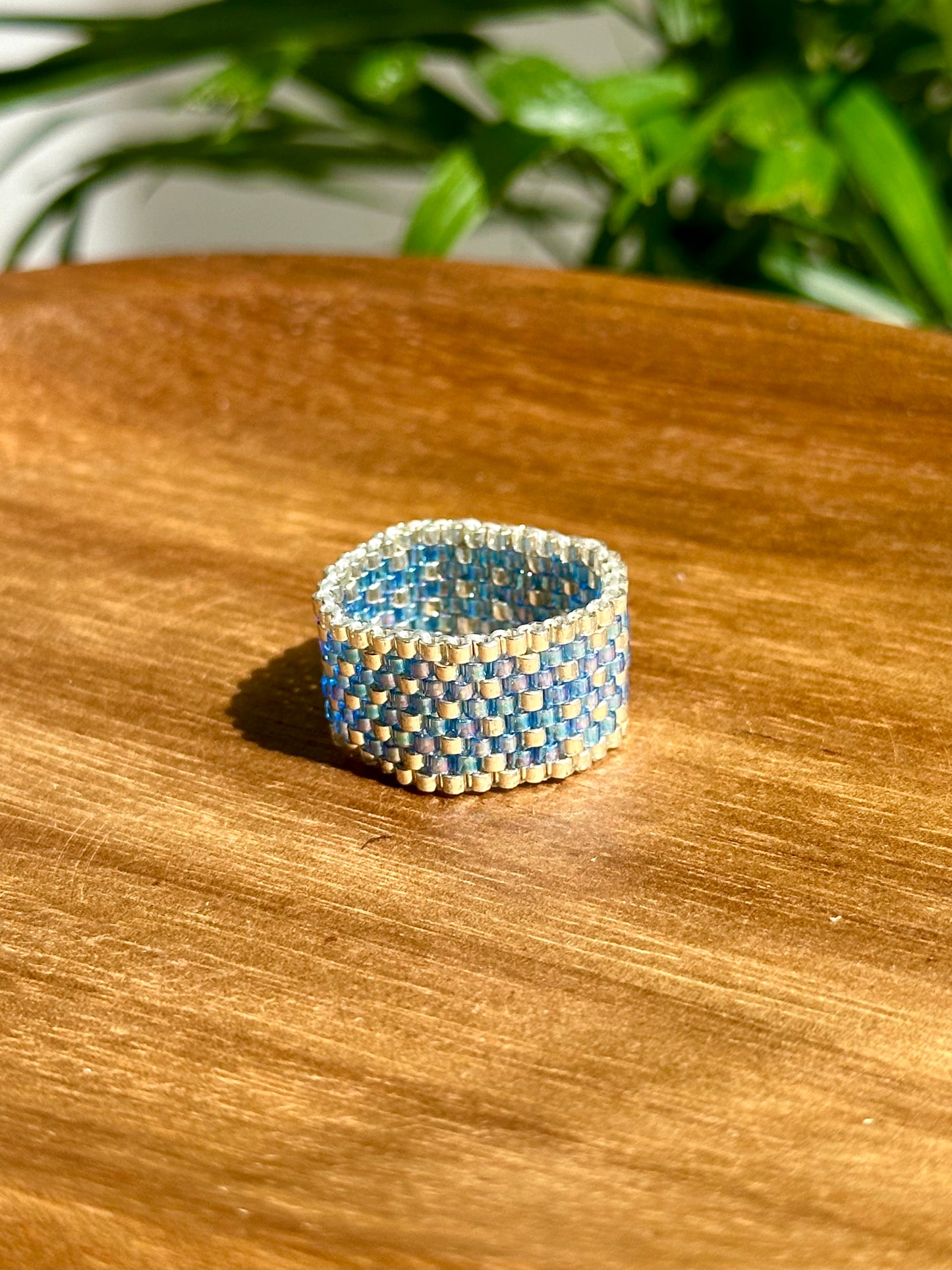 "Twinkle Rings" , sparkling beaded rings