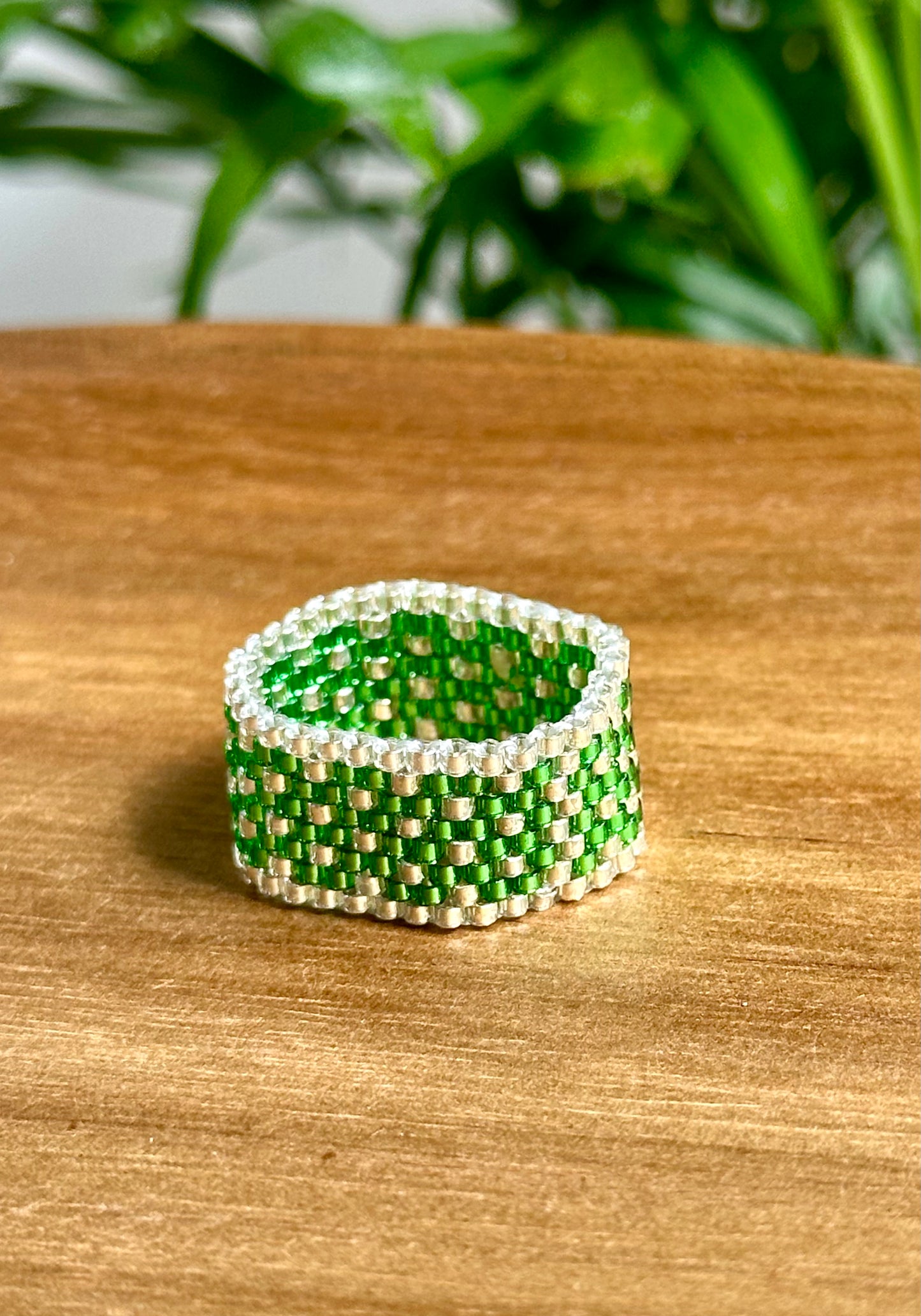 "Twinkle Rings" , sparkling beaded rings